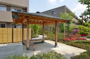 東屋(左はD、右はC)